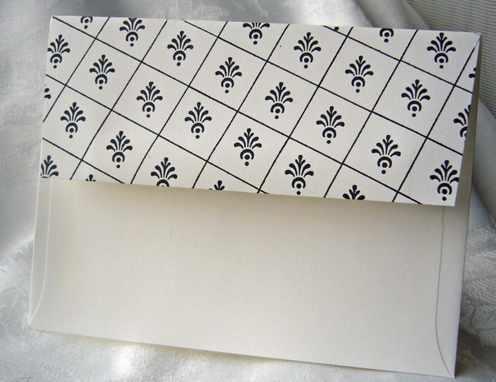View of the envelope - used Guidelines again and stamped directly on the envelope.