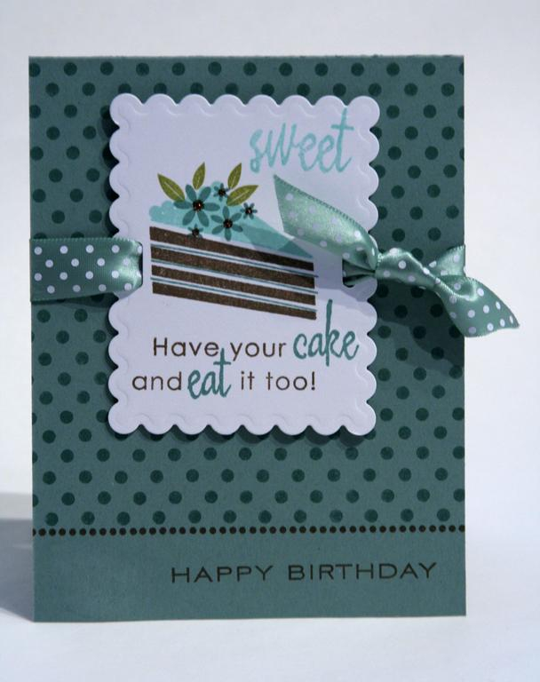 Eat Cake (Desing insipred by Michelle Wooderson &amp; background inspired by Lisa Johnson)