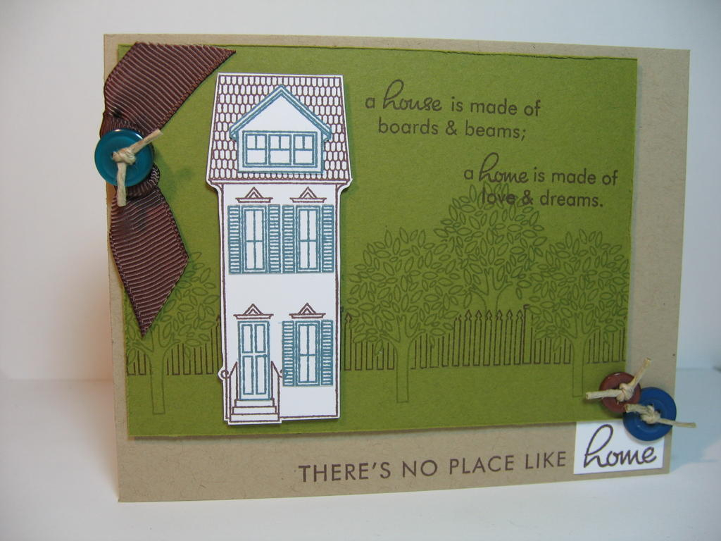 Maile Belles<br />
Boards &amp; Beams, Ripe Avocado, Kraft, Brown &amp; Blue Bayou (SU)