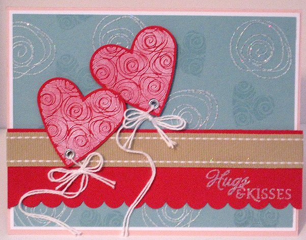 I used 2 sets to make a really cute card for Valentines day. I put eyelets into the balloons and...