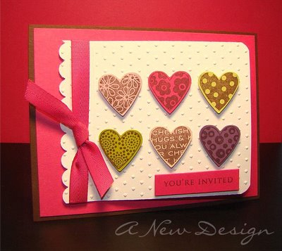 :: My Goodies {Valentine&#039;s Invites} ::<br />
Stamps: Papertrey Ink-Borders &amp; Corners...