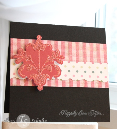 Simple lovey card featuring a sentiment from PTI Wedding Day. More info on my blog here:...