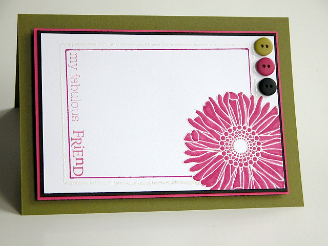 Stamps: Friends Til the End<br />
Paper: Ripe Avocado, Raspberry Fizz, Stampers Select White,...