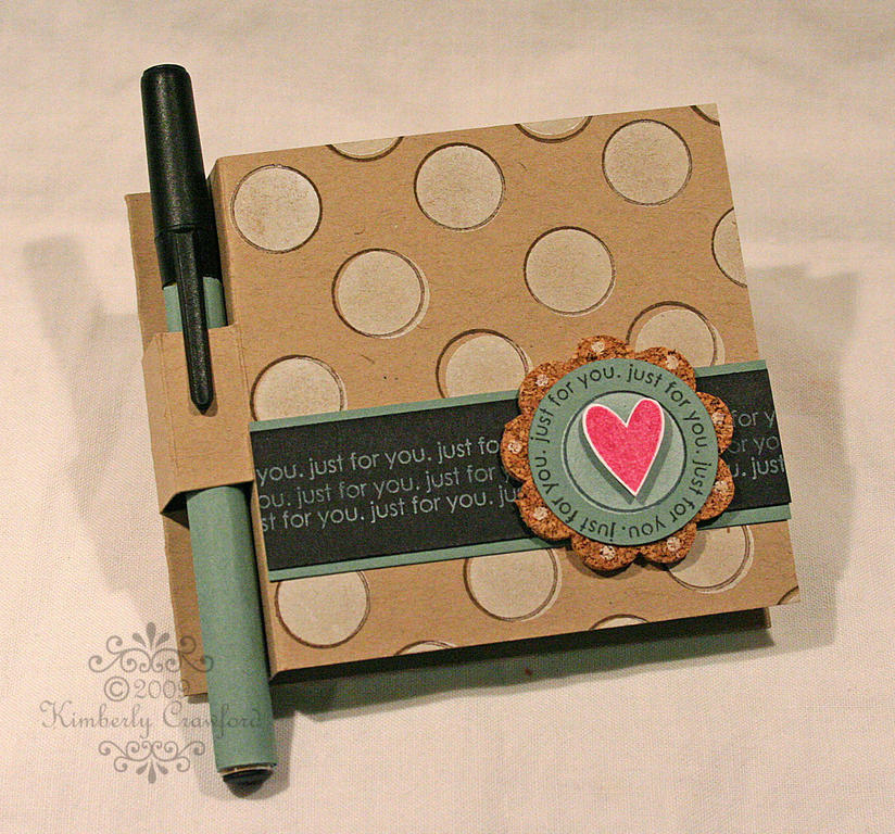 Post It Note Holder with a Twist.<br />
I thought it would be fun to add a pen to a Post It...