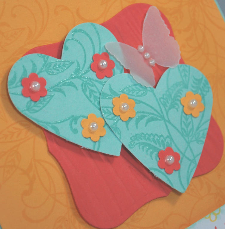 Stamps:  Handwritten Notes, With Sympathy<br />
Ink:  Versamark, Summer Sunrise, Aqua Mist,...