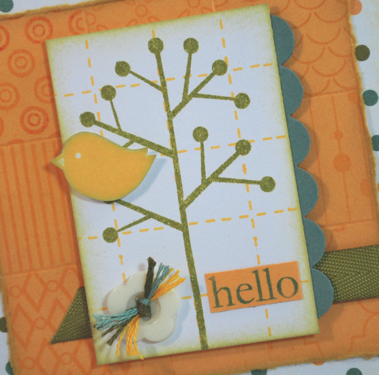 Stamps:  Background Basics Retro, Beyond Basic Borders, Tags for Spring<br />
Ink:  Ripe...