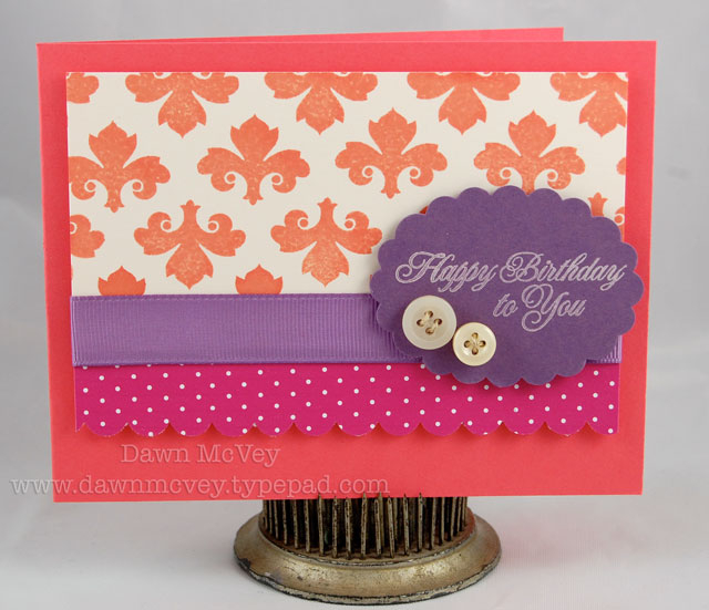 Paper: berry sorbet, plum pudding, vintage cream, bitty dot basics-raspberry fizz<br />
Stamps:...
