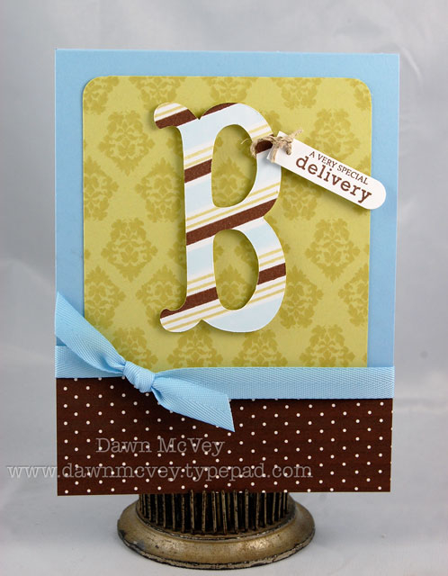 Paper: spring moss, spring rain, dark chocolate, stamper's select white, bitty dot...