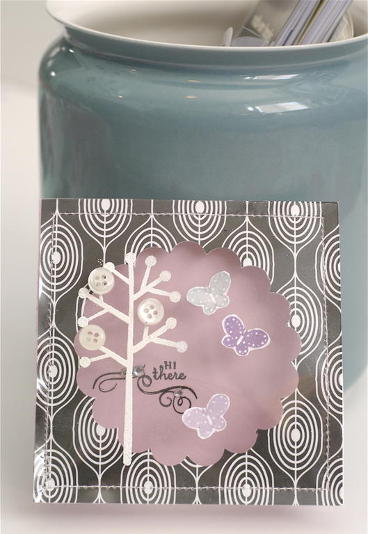 The Mixed Messages stamps are just so cute and little! I love them! I wanted my message to show...