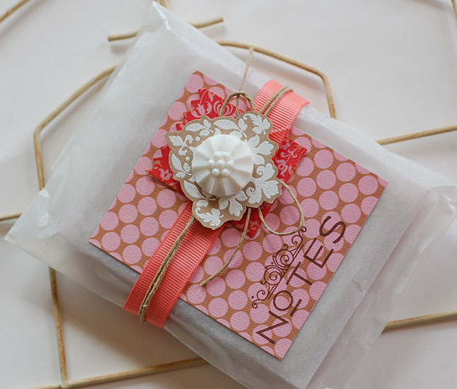 Damask Notes<br />
Stamps:  Damask Designs, Fresh Alphabet, Recipe Label<br />
Cardstock:...