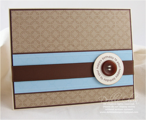 Background Basics Retro Masculine Birthday Card<br />
Stamps: Background Basics Retro<br />...