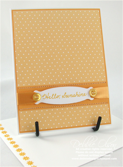Handwritten Notes Sunshine Card<br />
Stamps: Handwritten Notes<br />
Cardstock: Summer...