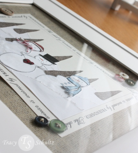 Close-up of the layering and detail. The snowmen's accessories were paper pieced. Snowmen...