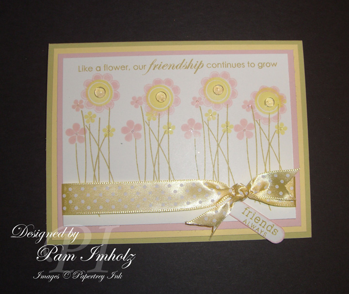 I am in the mood for spring and after creating several sympathy cards I was working with the new...