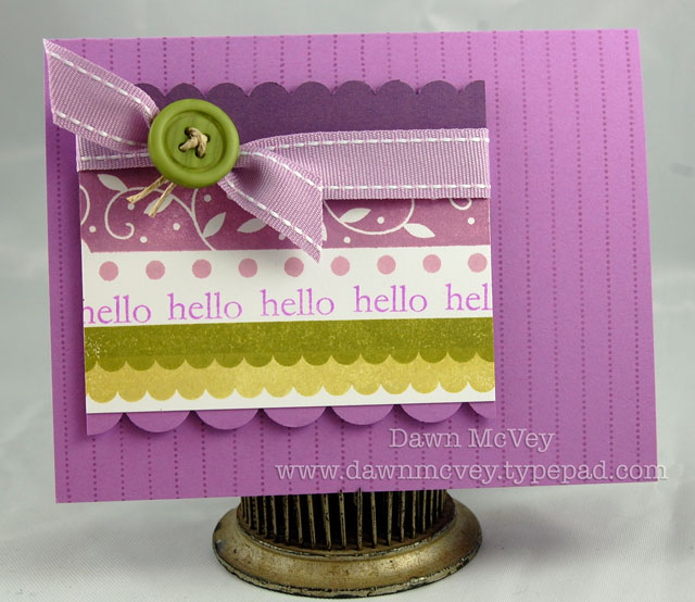 Paper: plum pudding, stamper's select white, SU! orchid opulance<br />
Stamps: Beyond...