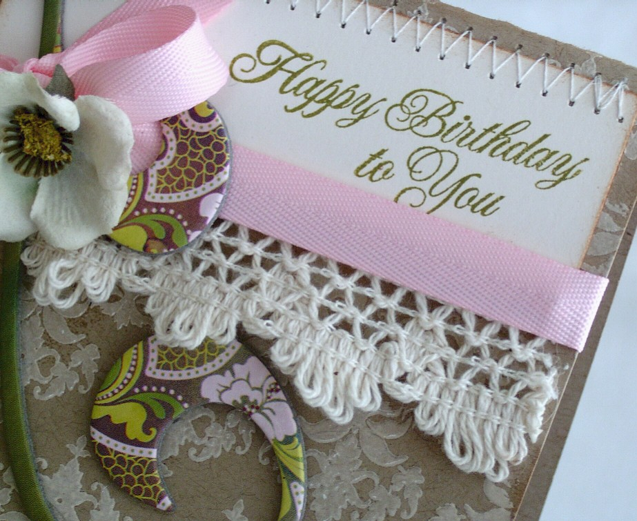 Papertrey Ink supplies used:<br />
Damask Designs stamp set<br />
Kraft, Sweet Blush, and...