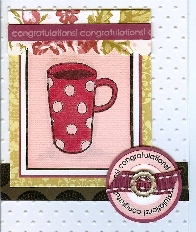 Simple card to wish a coworker Congrats.  Love Pine&#039;s sets