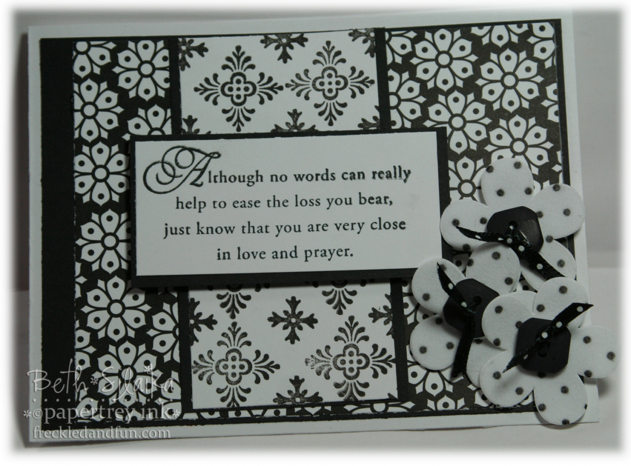 Black and white card