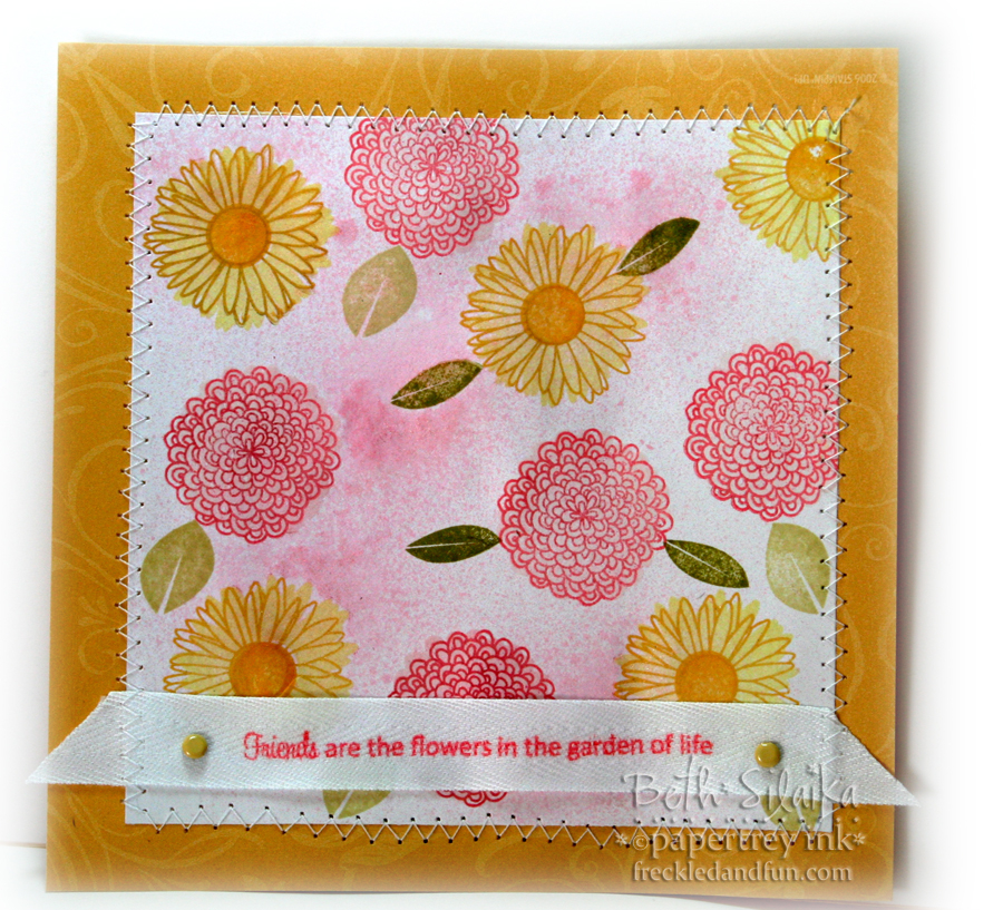 6x6 scrapbook page for a friend - inspirational page