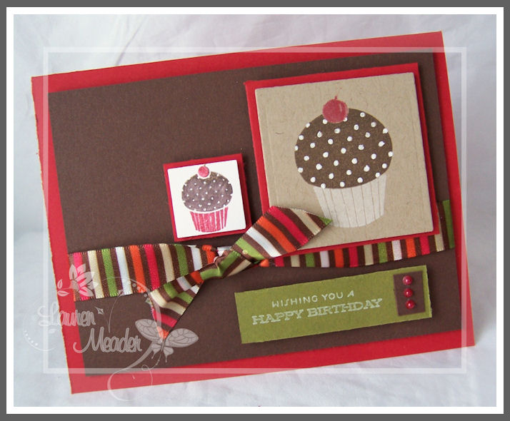 Cupcake Duo<br />
<br />
Stamps: Everyday Classics<br />
Cardstock-pure poppy, white,...