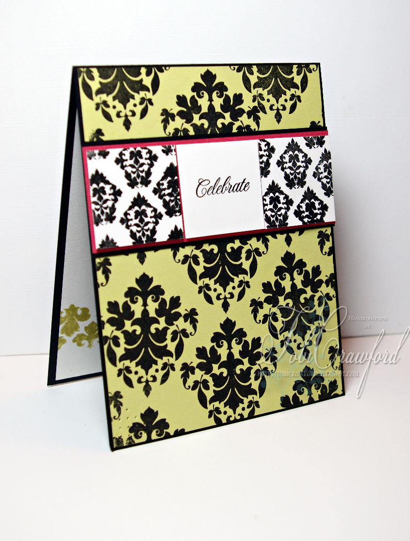 First card using Damask Designs.... I'm in love.