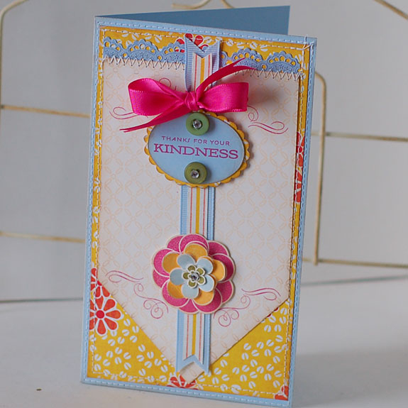 Thanks For Your Kindness Banner Card<br />
Stamps:  Everyday Classics 2009 Anniversary Set,...