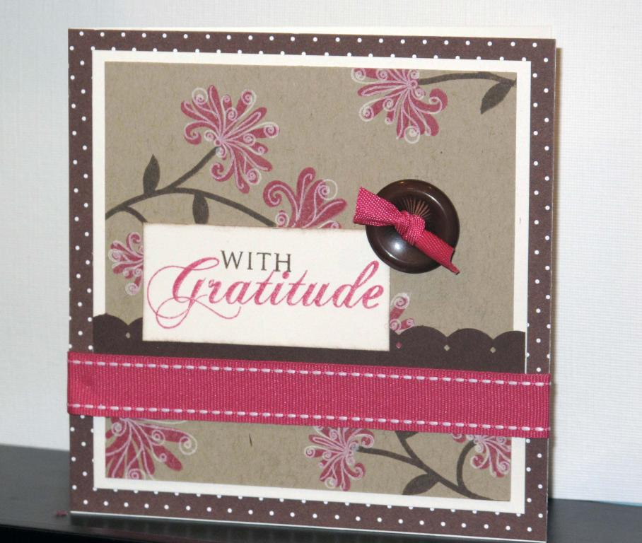 With Gratitude<br />
all supplies Papertrey Ink, unless otherwise noted<br />
stamps: Spiral...