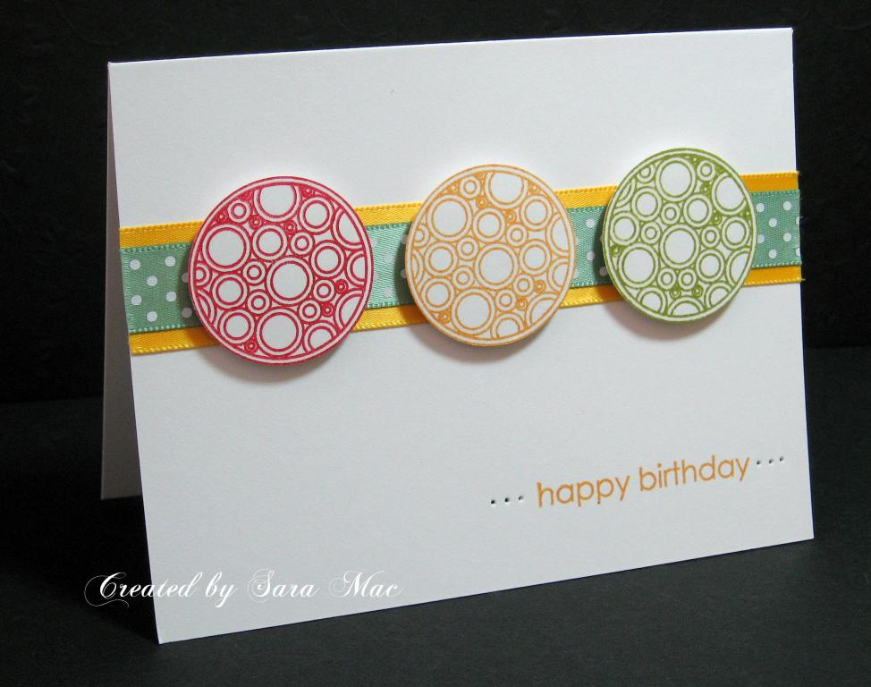 A quick and simple card for Papertrey&#039;s color challenge -- to use Pure Poppy, Summer...