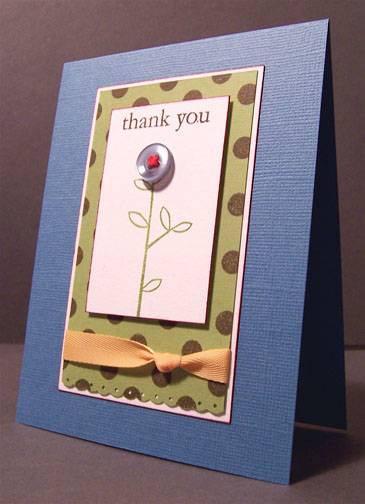 I used Polka Dot Basics, Beyond Basic Borders, and Rustic Branches to make this card (for a...