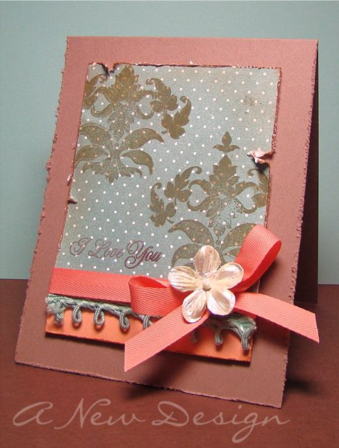 :: My Goodies {i love you}::<br />
Stamps: Papertrey Ink-damask designs<br />
Ink: Close to My...