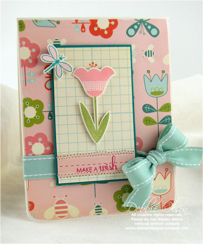 Wishing You a Happy Birthday detail<br />
Stamps: Wishing You<br />
Papers: Office Girl (Cosmo...