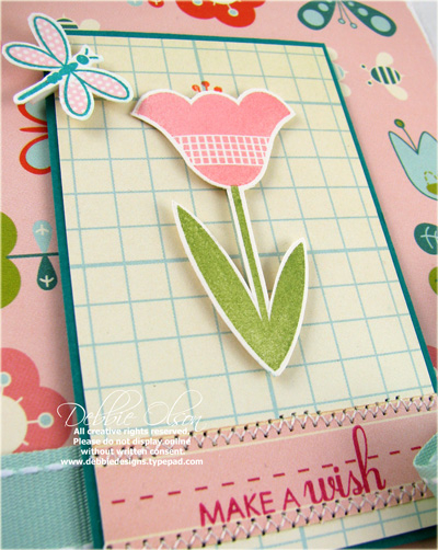 Wishing You a Happy Birthday detail<br />
Stamps: Wishing You<br />
Papers: Office Girl (Cosmo...