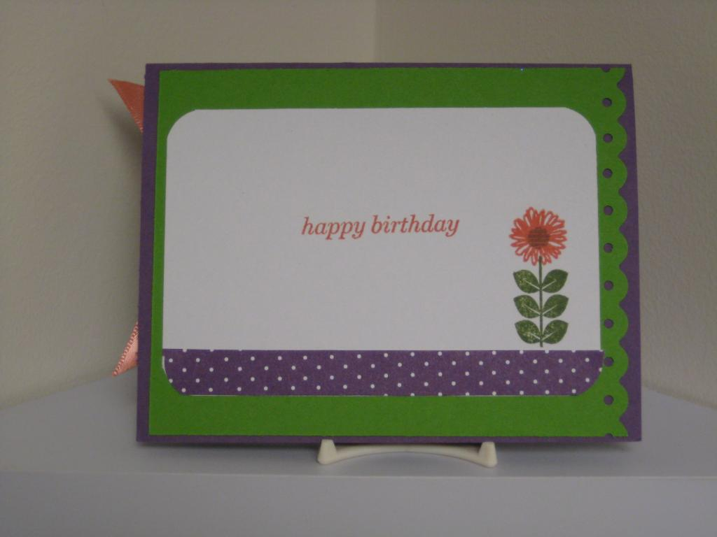 Inside of my Friendship card.