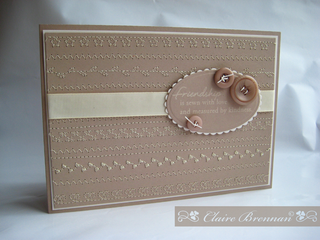 Friendship, stitching, buttons