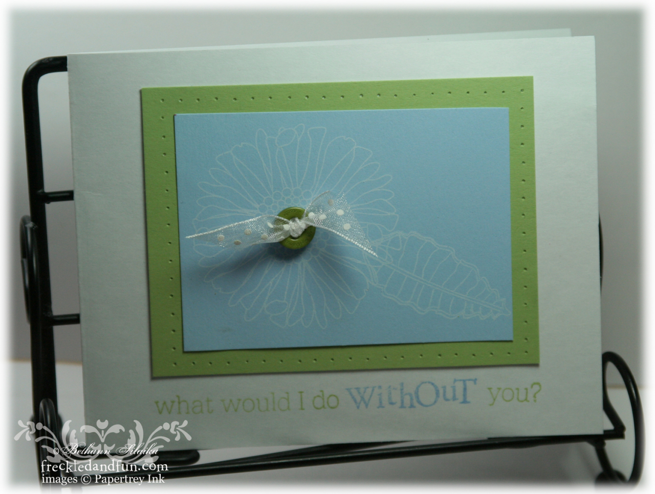 friends till the end - white, bashful and celery cs, PTI button, may arts ribbon<br />
more...