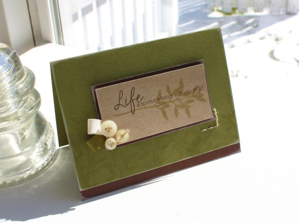 #<br />
<br />
Stamps- Life<br />
# Ink- Ripe Avocado, Spring Moss, Dark Chocolate, Vintage...