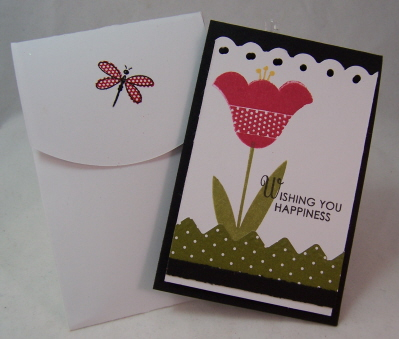Tulip notecard and envelope<br />
<br />
<br />
This is a gift set using My Timeless...