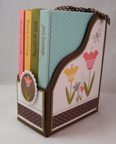 File it front<br />
<br />
I love this color combo-Dark Chocolate, Aqua Mist, Berry Sorbet,...