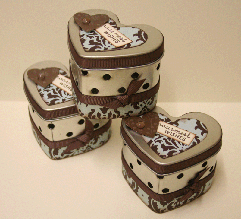 Heart tins from Papertrey ink and the sentiment on the top is from the Warmest wishes set.  I...
