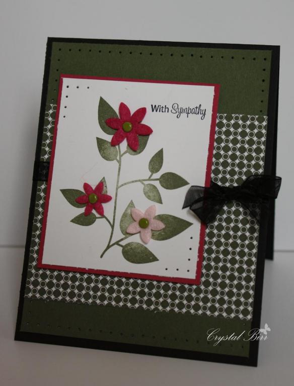 I used beautiful blooms for the leaves and garden of life for the sentiment.  I really wish I...