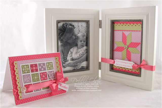 Mother's Day Framed Gift and Card<br />
Stamps: Mother, Mega Mixed Messages, Quilterâ€™s...