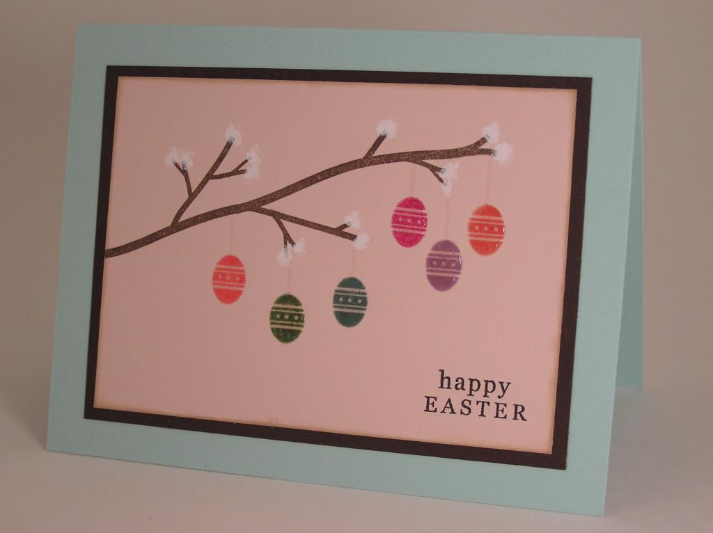 Branch is from Take a Bough.  Egg and sentiment from Limitless labels.  Egg colors (left to...