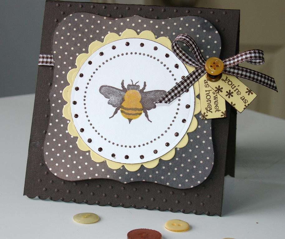 I've just found Papertrey Ink, and bought these HoneyBees as fast as I could!  I also used...