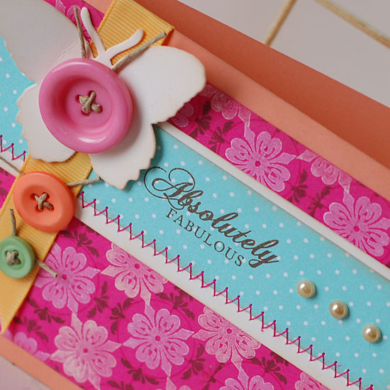 Absolutely Fabulous Card - Detail