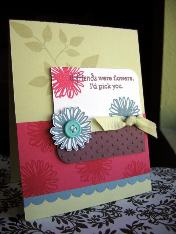 Stamps used: Beautiful Blooms &amp; Green Thumb (Sentiment)<br />
Maile Belles