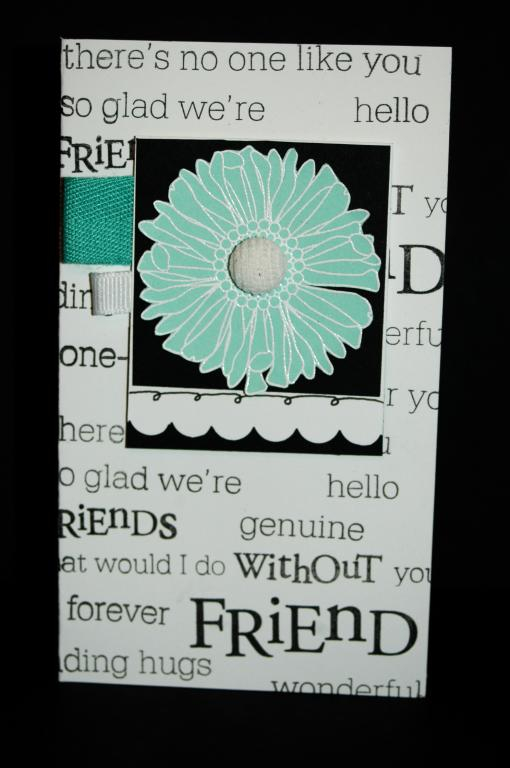 I originally cut four flowers for this card, and then realized that I need some kind of...