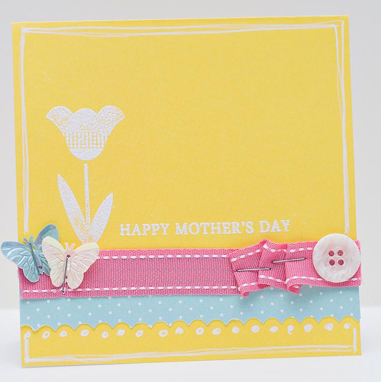 I'm in love with yellow lately and I really love how it looks with the new ribbon and the...