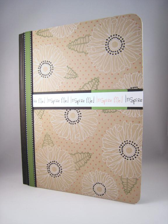 Vicky Cook<br />
vickygina.typepad.com<br />
This is a composition book I altered to file away...