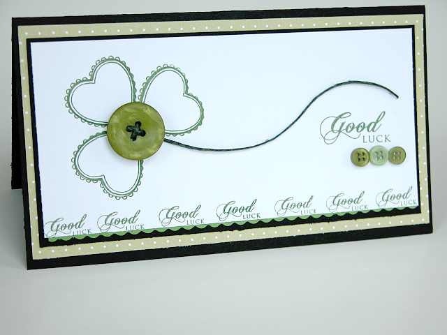 Good Luck Card<br />
<br />
Stamps: Mega Mixed Messages, Mixed Messages, Borders and Corners...