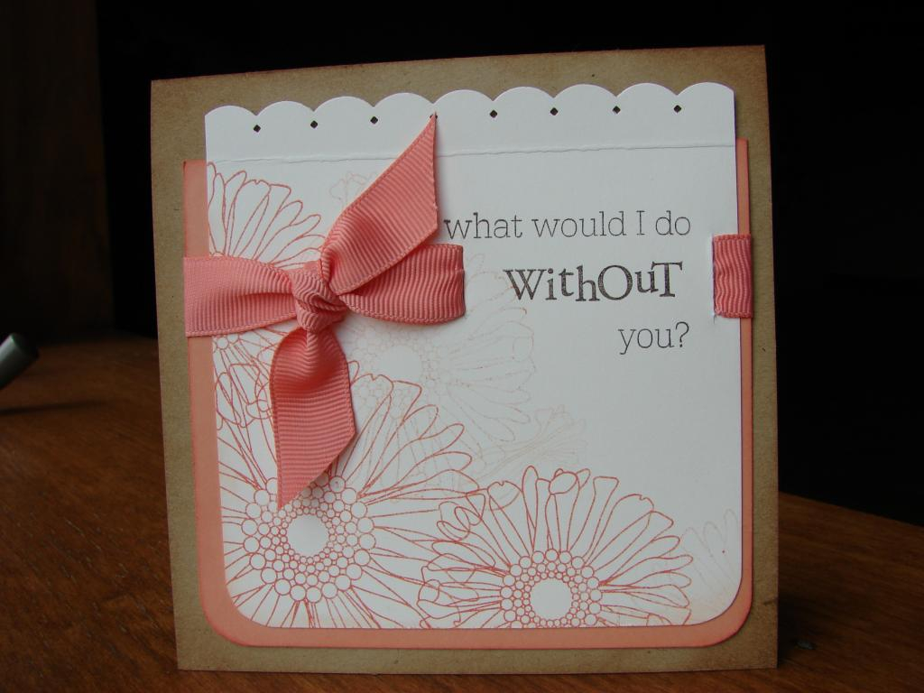 Card using the Friends til the End stamp set.  Some of the elements were inspired by Lisa...